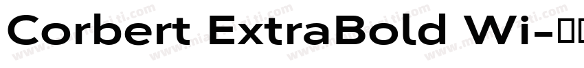 Corbert ExtraBold Wi字体转换